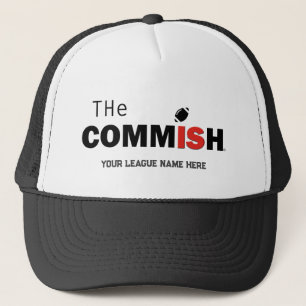 The Commish Trucker Hat Custom Add League Name  