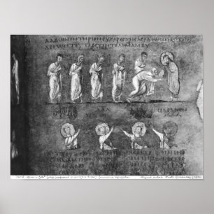 The communion of six apostles poster