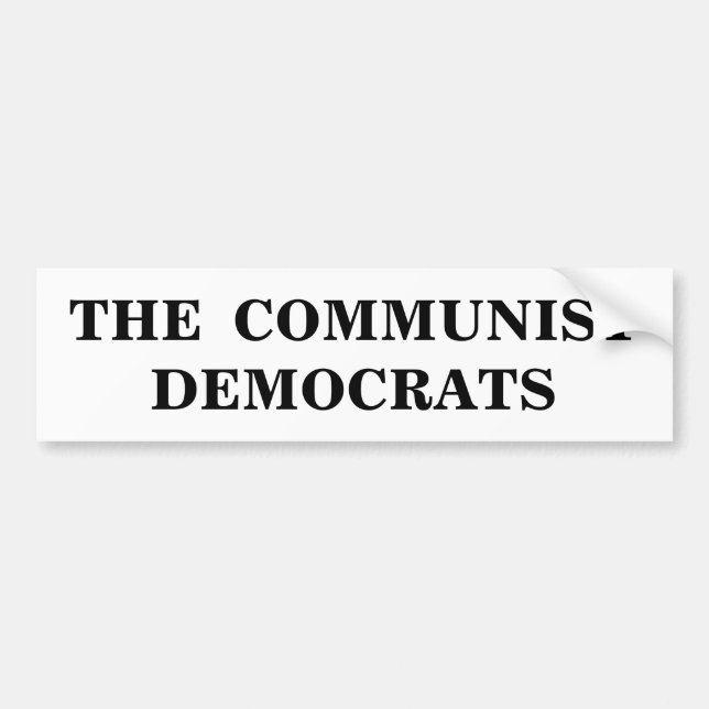 The Communist Democrats Bumper Sticker (Front)