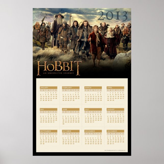 The Company 2013 Calendar Poster (Front)