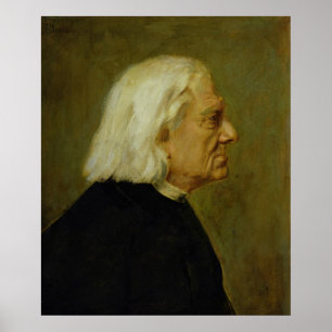 The Composer Franz Liszt , 1884 Poster