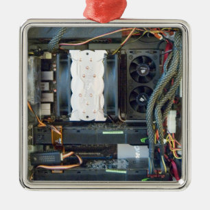 The computer equipment canvas metal ornament