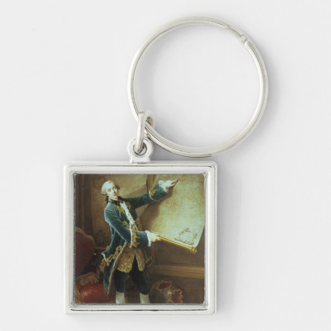 The Comte de Vaudreuil, 1758 Keychain (Front)