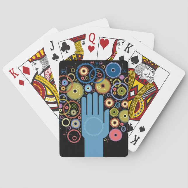 The concept of motion playing cards (Back)