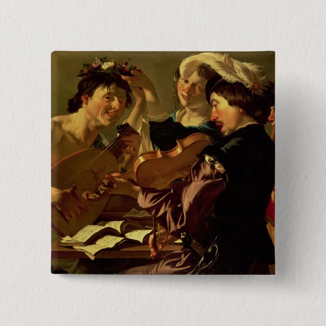 The Concert 2 Inch Square Button (Front)