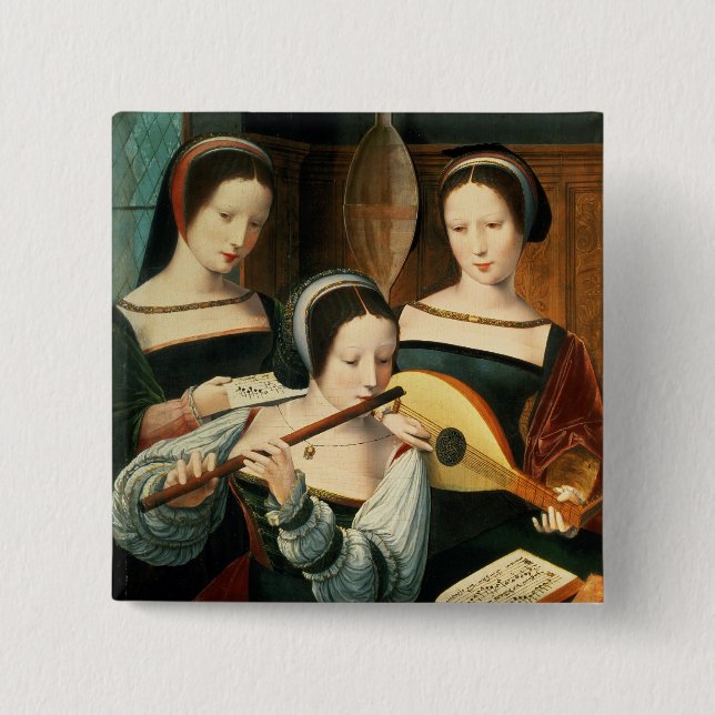 The Concert 2 Inch Square Button (Front)