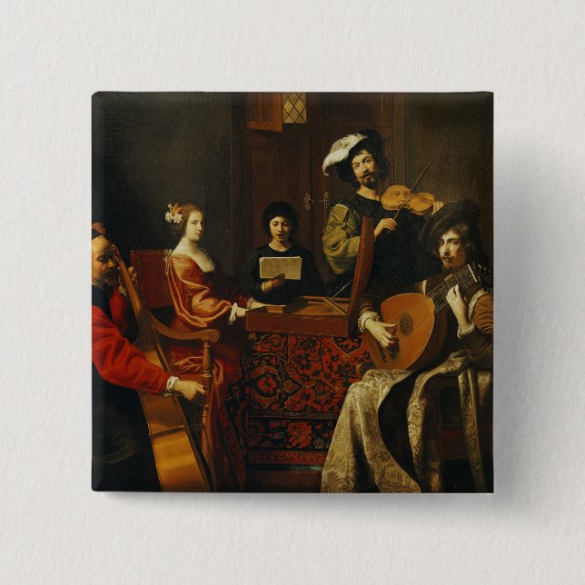 The Concert 2 Inch Square Button (Front)