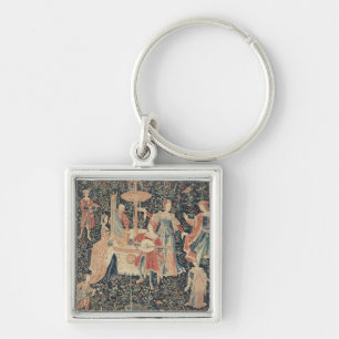 The Concert at the Fountain Keychain