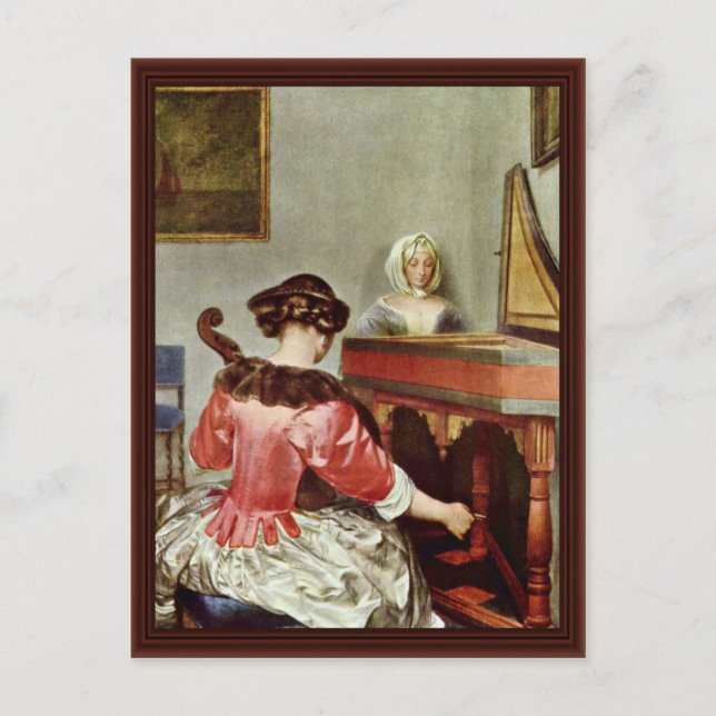 The Concert By Borch D. J. Gerard Ter Postcard (Front)