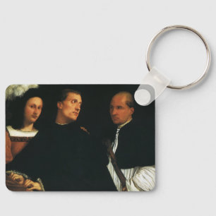 The Concert by Titian Vintage Renaissance Fine Art Keychain