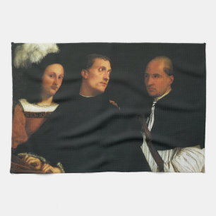The Concert by Titian Vintage Renaissance Fine Art Kitchen Towel