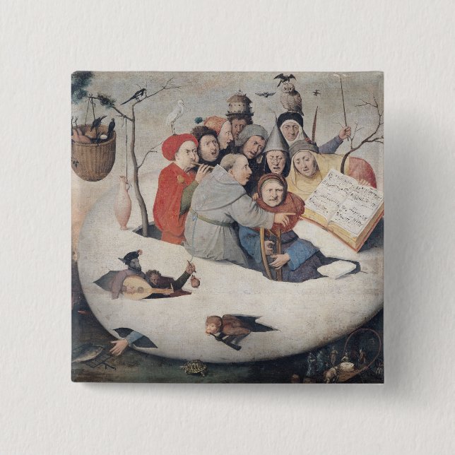 The Concert in the Egg 2 Inch Square Button (Front)