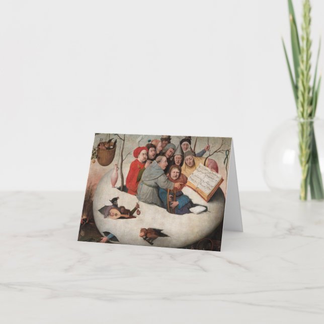The Concert in the Egg by Hieronymus Bosch Thank You Card (Front)