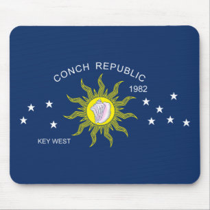 The Conch Republic Flag Mouse Pad