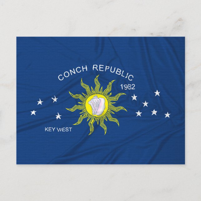 The Conch Republic Flag Postcard (Front)