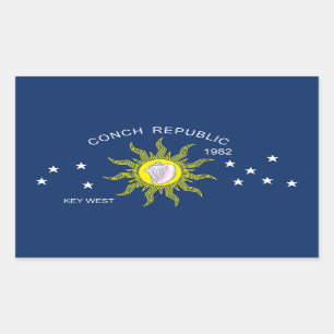 The Conch Republic Flag Sticker