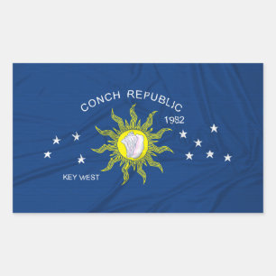 The Conch Republic Flag Sticker