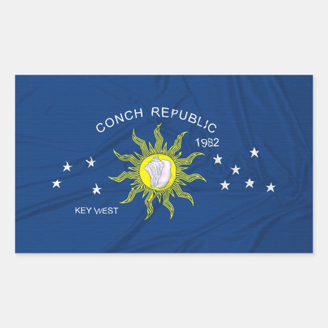The Conch Republic Flag Sticker (Front)