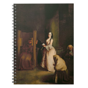 The Confession, c.1755 (oil on canvas) Notebook