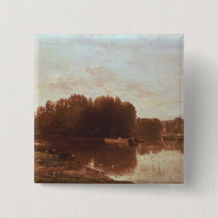 The Confluence 2 Inch Square Button