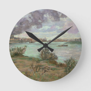 The Confluence of the Seine and the Marne at Ivry Round Clock