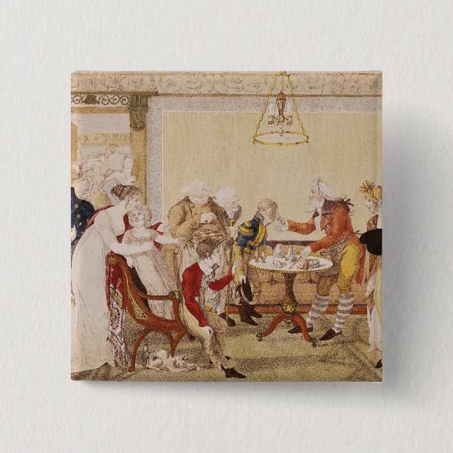 The Conjuror 2 Inch Square Button (Front)