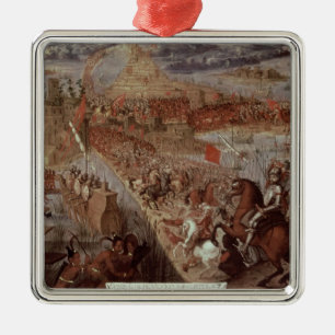 The Conquest of Tenochtitlan Metal Ornament