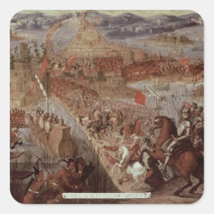 The Conquest of Tenochtitlan Square Sticker