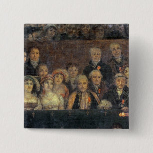 The Consecration of the Emperor Napoleon 2 Inch Square Button