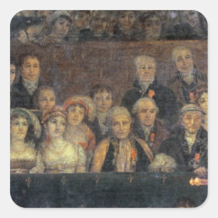 The Consecration of the Emperor Napoleon Square Sticker