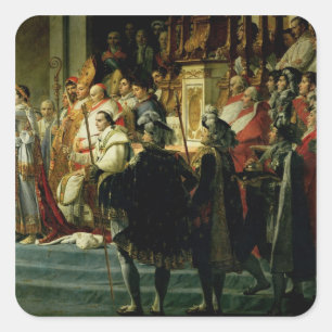 The Consecration of the Emperor Napoleon Square Sticker