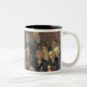 The Consecration of the Emperor Napoleon Two-Tone Coffee Mug