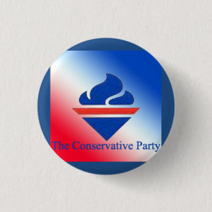 The Conservative Party Old Torch Logo 1 Inch Round Button