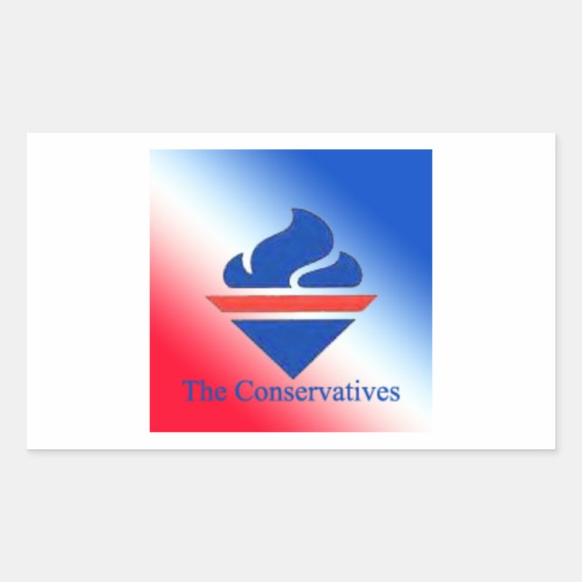 The Conservatives Old Torch Logo Sticker (Front)