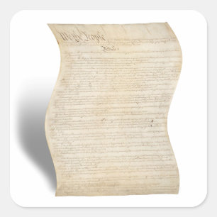 The  Constitution Freedom of Information Day Square Sticker