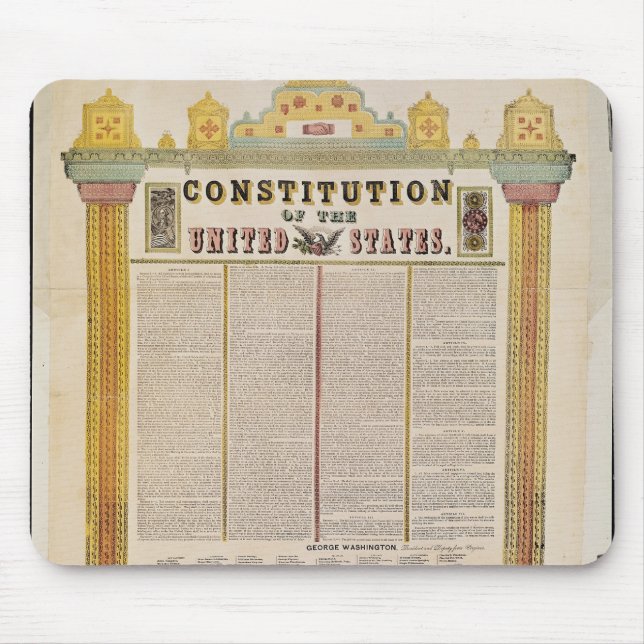 The Constitution of the United States of America Mouse Pad (Front)