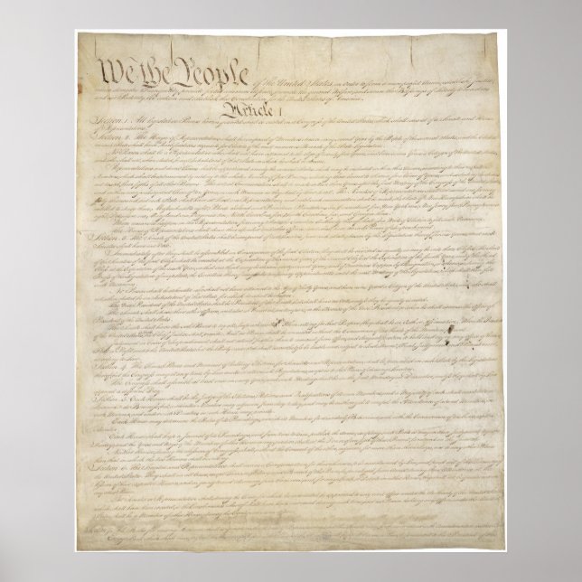 The Constitution of the United States of America Poster (Front)