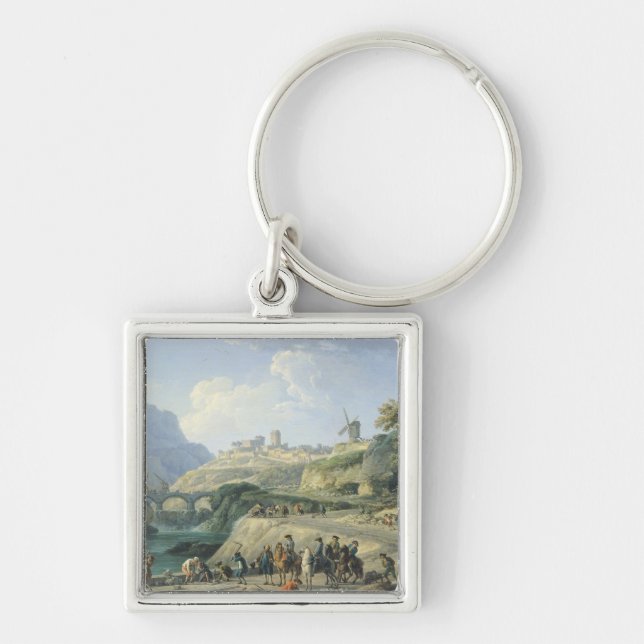 The Construction of a Road, 1774 Keychain (Front)