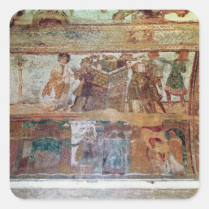 The Construction of the Tower of Babel Square Sticker