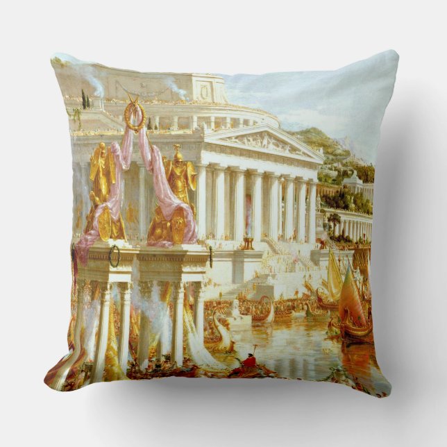 The Consummation of Empire Throw Pillow (Front)