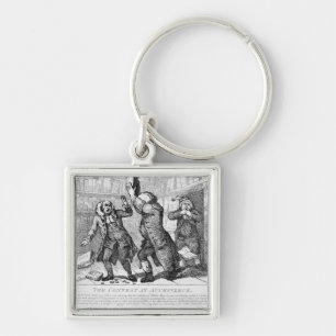 The Contest at Auckinleck Keychain