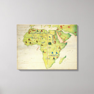 The Continent of Africa Canvas Print