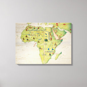 The Continent of Africa Canvas Print