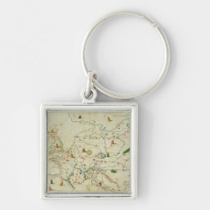 The Continent of Europe Keychain