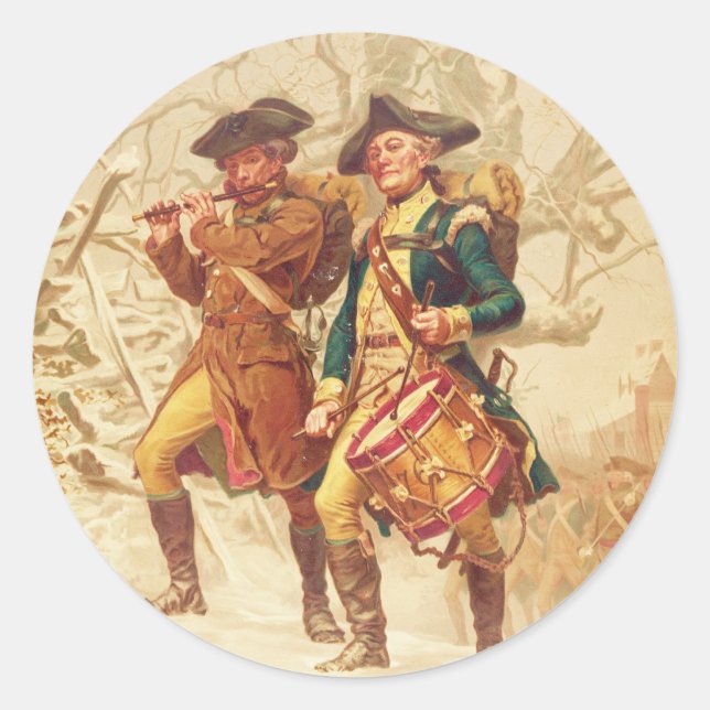 The Continentals by Frank Blackwell Mayer 1875 Classic Round Sticker (Front)