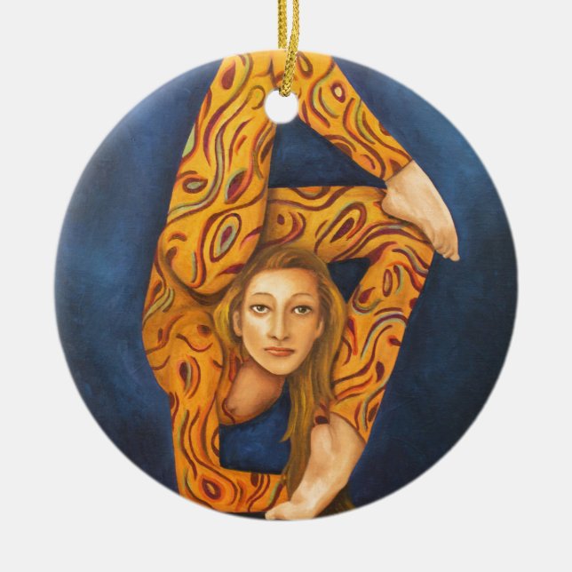 The Contortionist 2 Ceramic Ornament (Front)