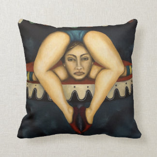 The Contortionist Throw Pillow