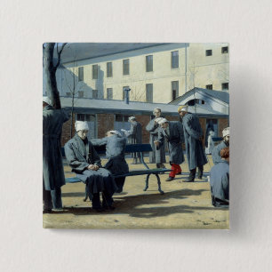 The Convalescents, 1861 2 Inch Square Button