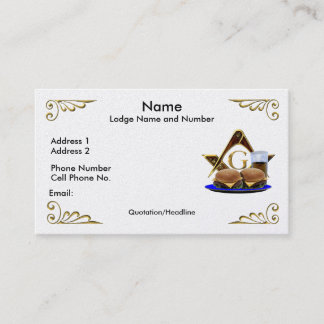 The Convivial Freemason Business/Profile card