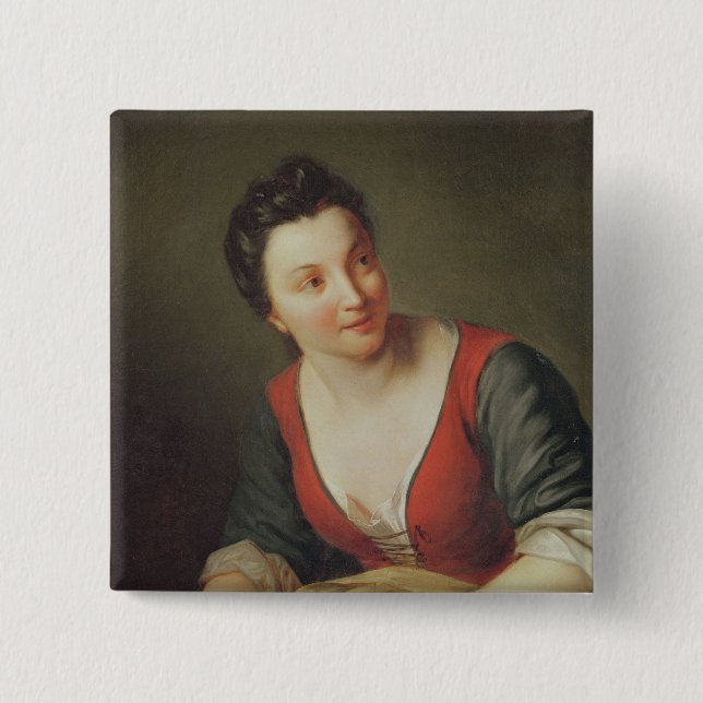 The Cook 2 Inch Square Button (Front)